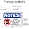 Signmission Do Not Climb In Or Around Dumpster Sign With Symbol, 7 in W x Rectangle, Vinyl Decal OS-2PACK-NS-D-57-L-11095 - alternate 2